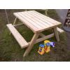 Swedish Redwood Children's Picnic Play Table - 1